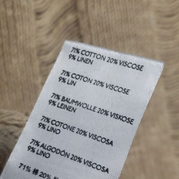 Free People Spring Summer Unique Linen Cotton Distressed Cardigan  Size S - Picture 4 of 7